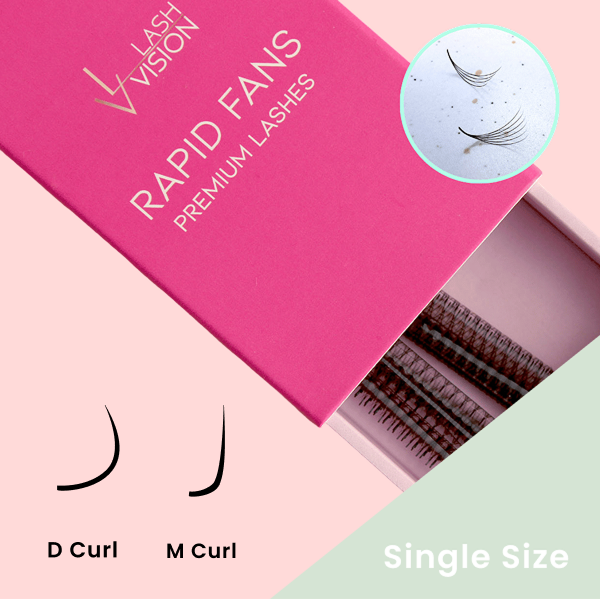 Rapid Pro-made Single Fans D & M curl PRE-ORDER DELIVERY AUG/SEPT