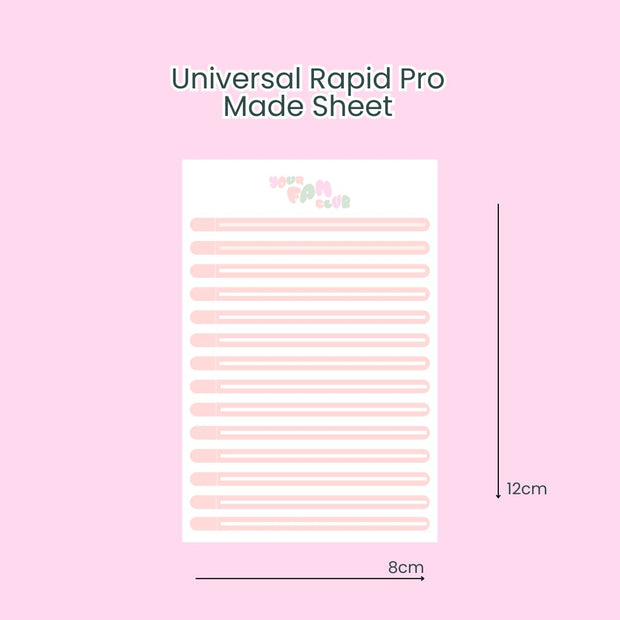Universal Rapid Pro Made Sheet